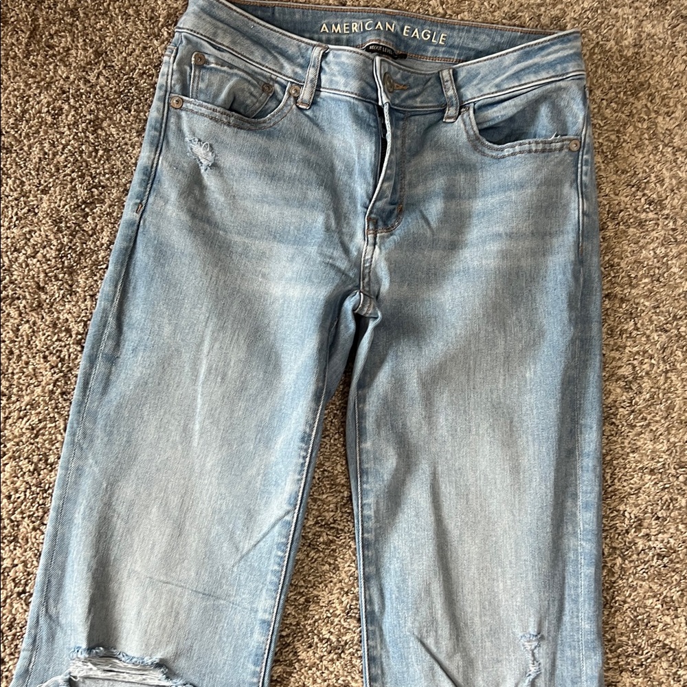 AE Low Rise Distressed Flare - Picture 2 of 6